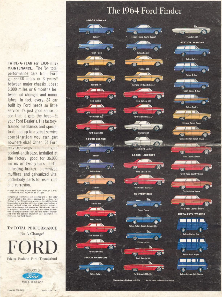 1964 Ford Brochure Page 12